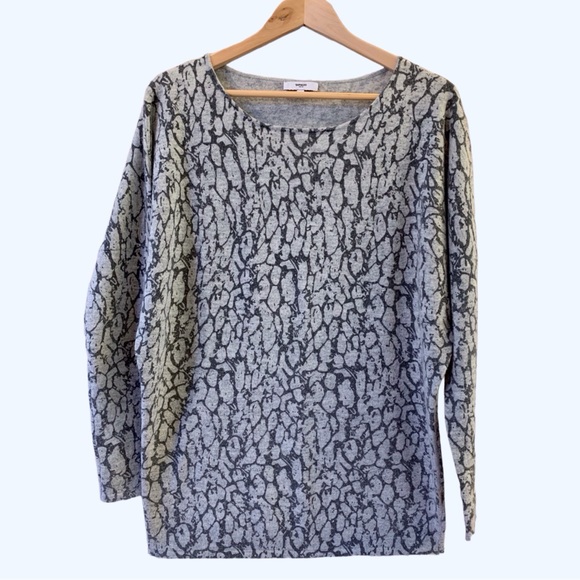 Suncoo Paris dolman long sleeve wide crewneck wool blend knit sweater - Size OS - Picture 7 of 10